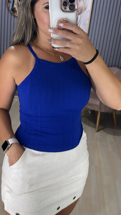Cropped canelado na internet