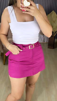 Shorts saia sarja jeans - Visajo Store