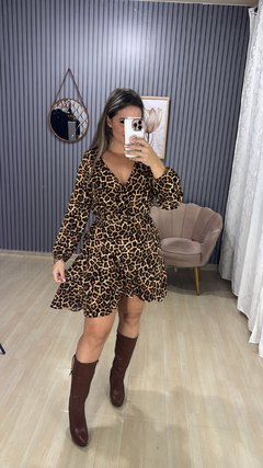 Vestido envelope manga longa - Visajo Store