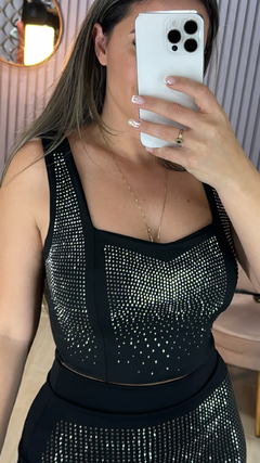 Cropped strass