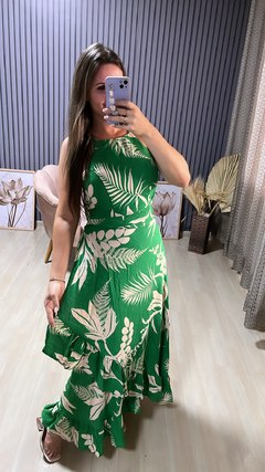 Conjunto saia envelope folhas