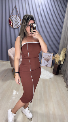 Vestido midi tomara que vai - comprar online