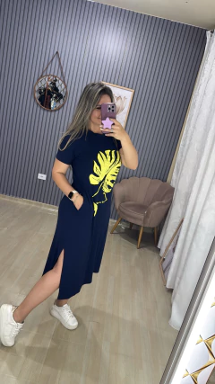 Vestido mídi Viscolaicka na internet