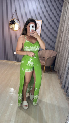 Vestido longo com shorts - loja online