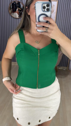 Croped plus bengaline ziper na internet