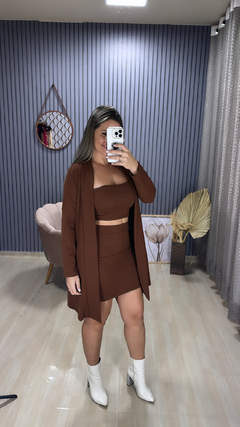 Conjunto 3 peças saia