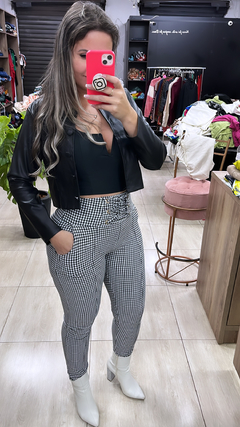 Calça Hellen xadrez - loja online