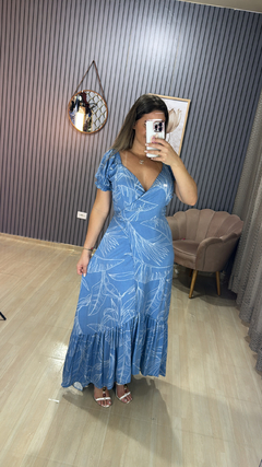 Vestido longo envelope