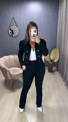 Conjunto calça blazer crepe linho - Visajo Store