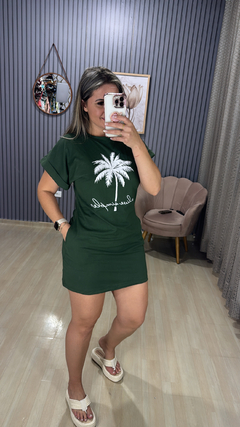 Vestido camisetão coqueiro - comprar online
