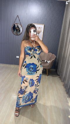 Vestido em Tuli inspirado farm