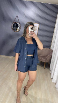 Conjunto 3 peças chambray - Visajo Store