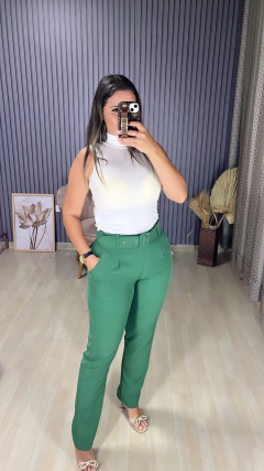 Calça alfaiataria cinto - loja online