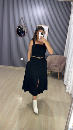 Conjunto saia MIDI linho na internet