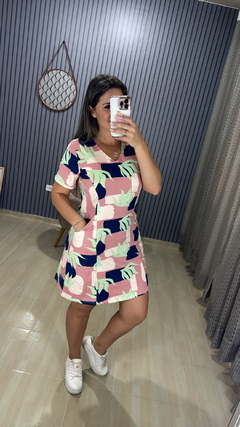 Vestido curto Viscolaicka cassi