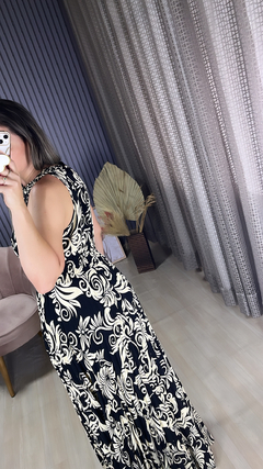 Vestido longo plissado