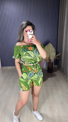 CONJUNTO DE SHORTS FLORAL - loja online