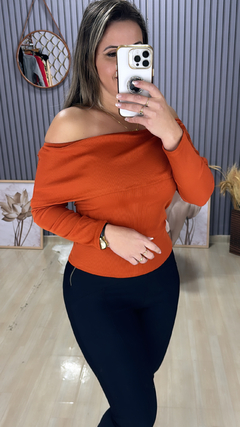 Blusa canelada ciganinha - comprar online