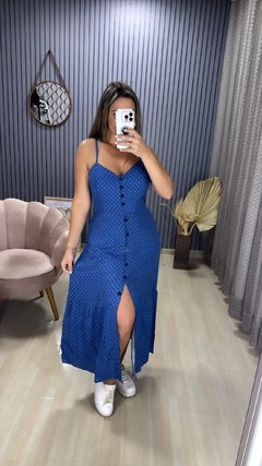 Vestido longuete poa