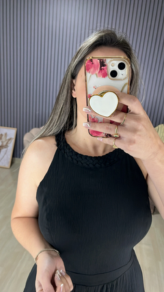 Vestido longo plissado - loja online