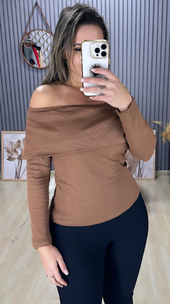 Blusa canelada ciganinha - Visajo Store