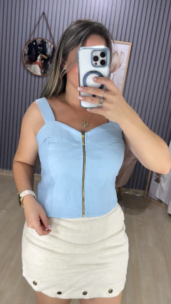 Croped plus bengaline ziper