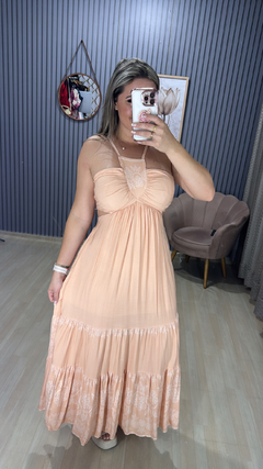 Vestido longo aurora na internet