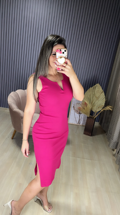 Vestido Ribana canelado - comprar online
