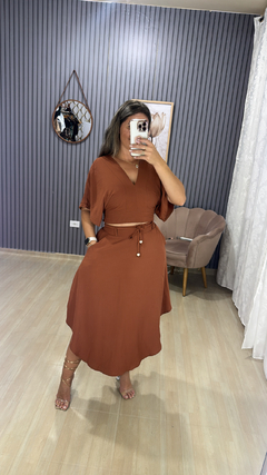 Conjunto saia MIDI Bico - loja online