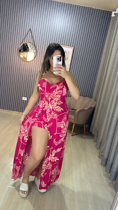 Vestido longo com shorts