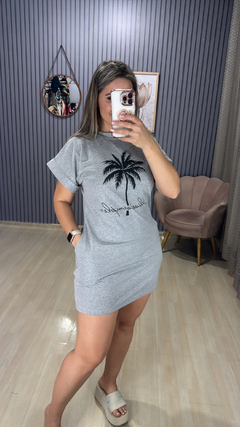 Vestido camisetão coqueiro - loja online