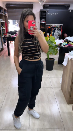 Calça jogger cargo MOLETON na internet