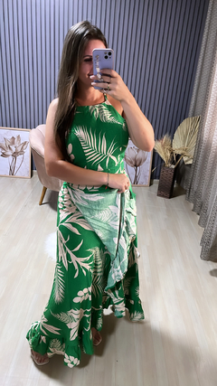 Conjunto saia envelope folhas - Visajo Store