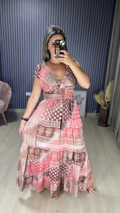 Vestido indiano manga na internet