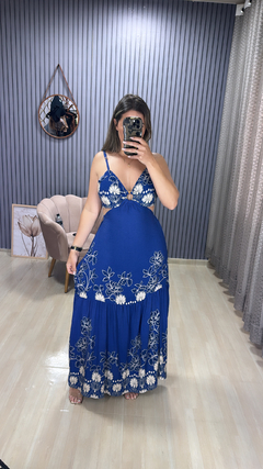 Vestido longo argola - loja online