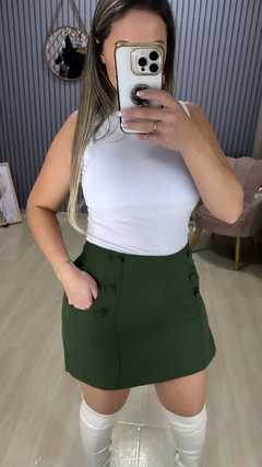 Shorts saia alfaiataria botoes - comprar online