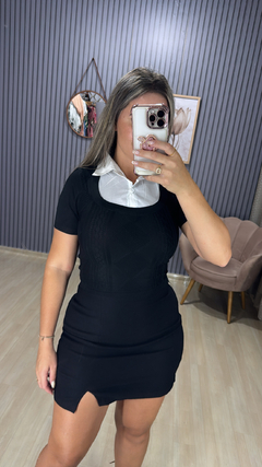 Croped modal gola camisa - Visajo Store