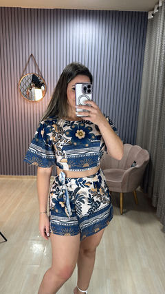 Conjunto farm shorts saia