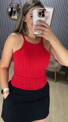 Cropped canelado na internet