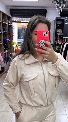 Jaqueta MOLETON bolso na internet