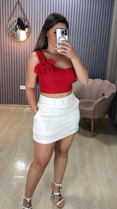 Saia shorts linho na internet