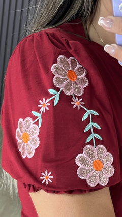 Vestido Viscolaicka bordado - loja online