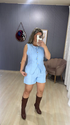 Conjunto alfaiataria shorts