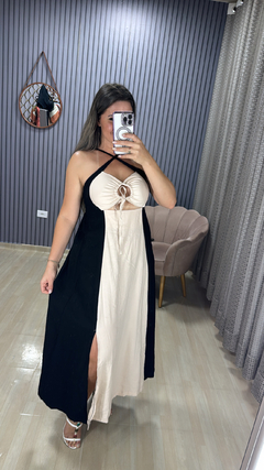 Vestido bicolor Flávia na internet