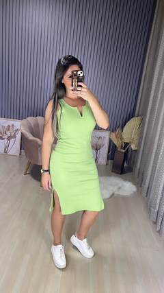 Vestido Ribana canelado - comprar online