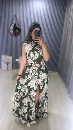 Vestido Raquely estampado na internet