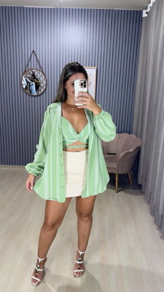 Imagem do Conjunto camisa com croped