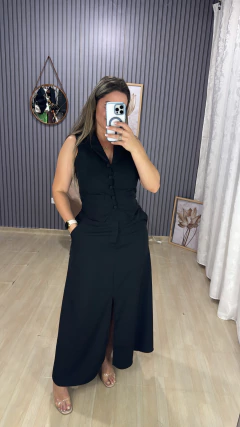 Conjunto saia longa alfaiataria na internet