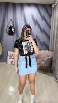 Blusa T-shirt poa
