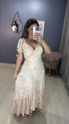 Vestido longo envelope na internet